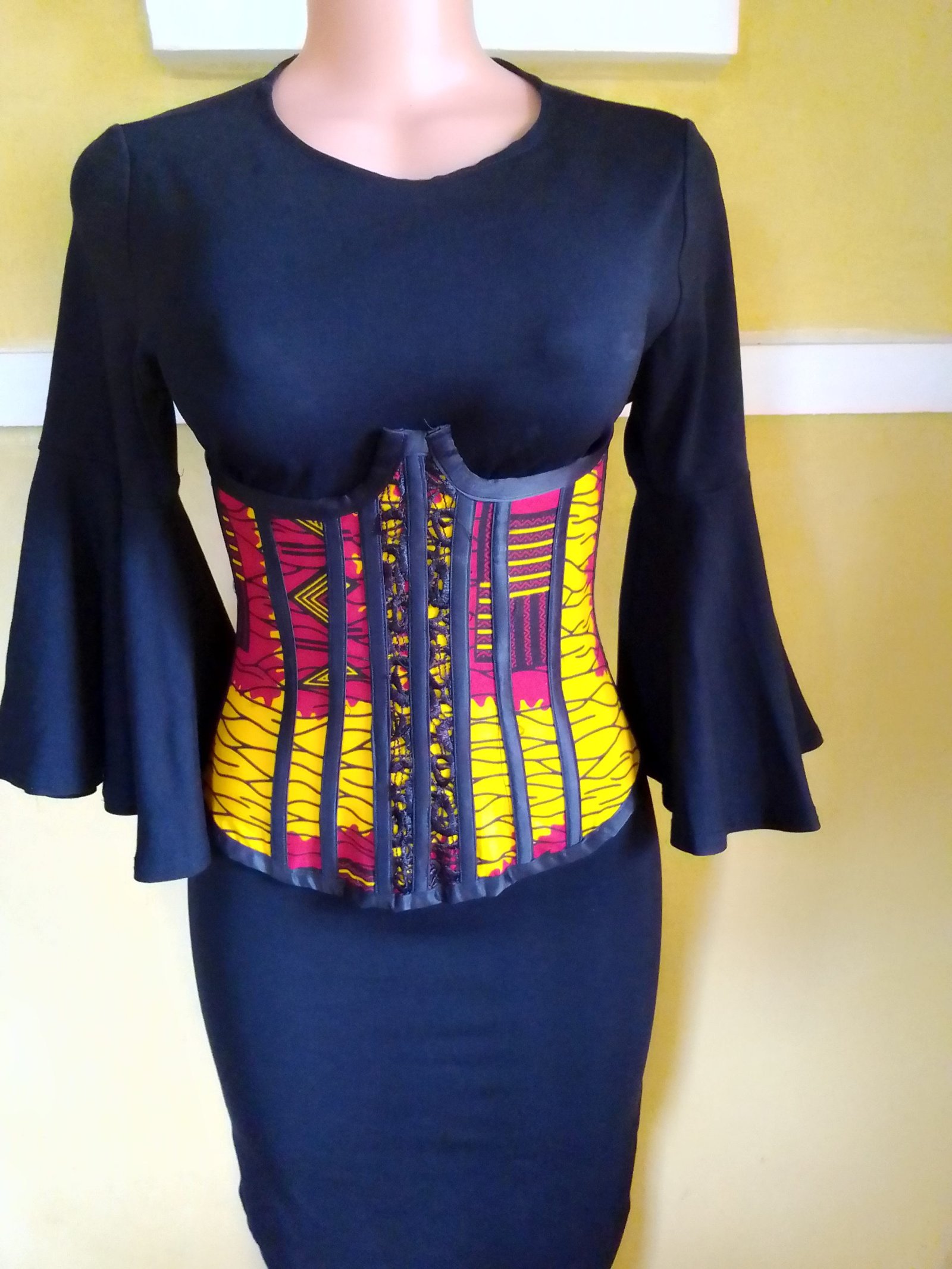 Ankara underbust corset