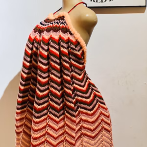 Handmade Chevron Crochet Poncho
