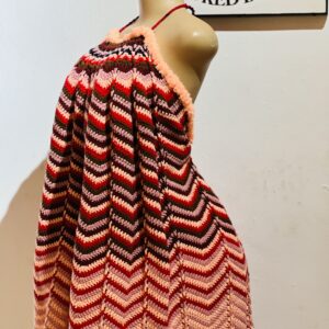 Handmade Chevron Crochet Poncho