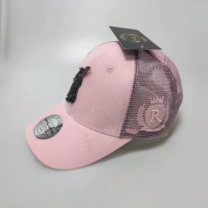 Royal Lagos Trucker Cap – Pink Mesh (Black Pin)