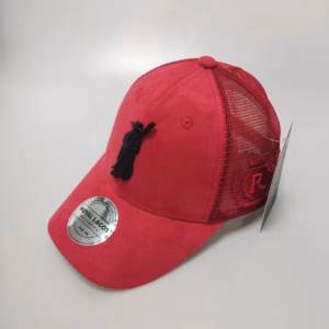 Royal Lagos Trucker Cap – Red Mesh (Black Pin)