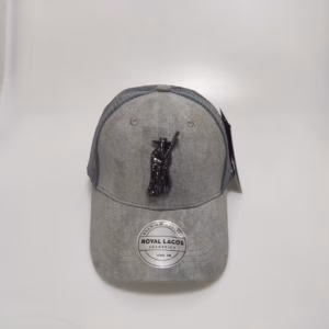 Royal Lagos Trucker Cap – Grey Mesh (Gunmetal Pin)