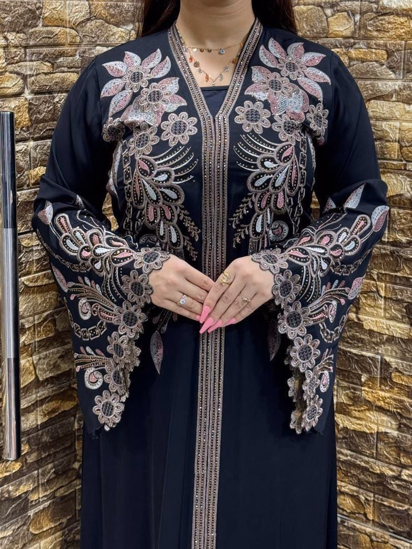 Elegant Purple Abaya - Image 2