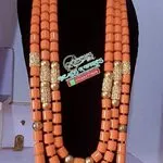 3-in-1 red coral bead set for men