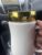 Elegant Travel Mug with Gold Lid